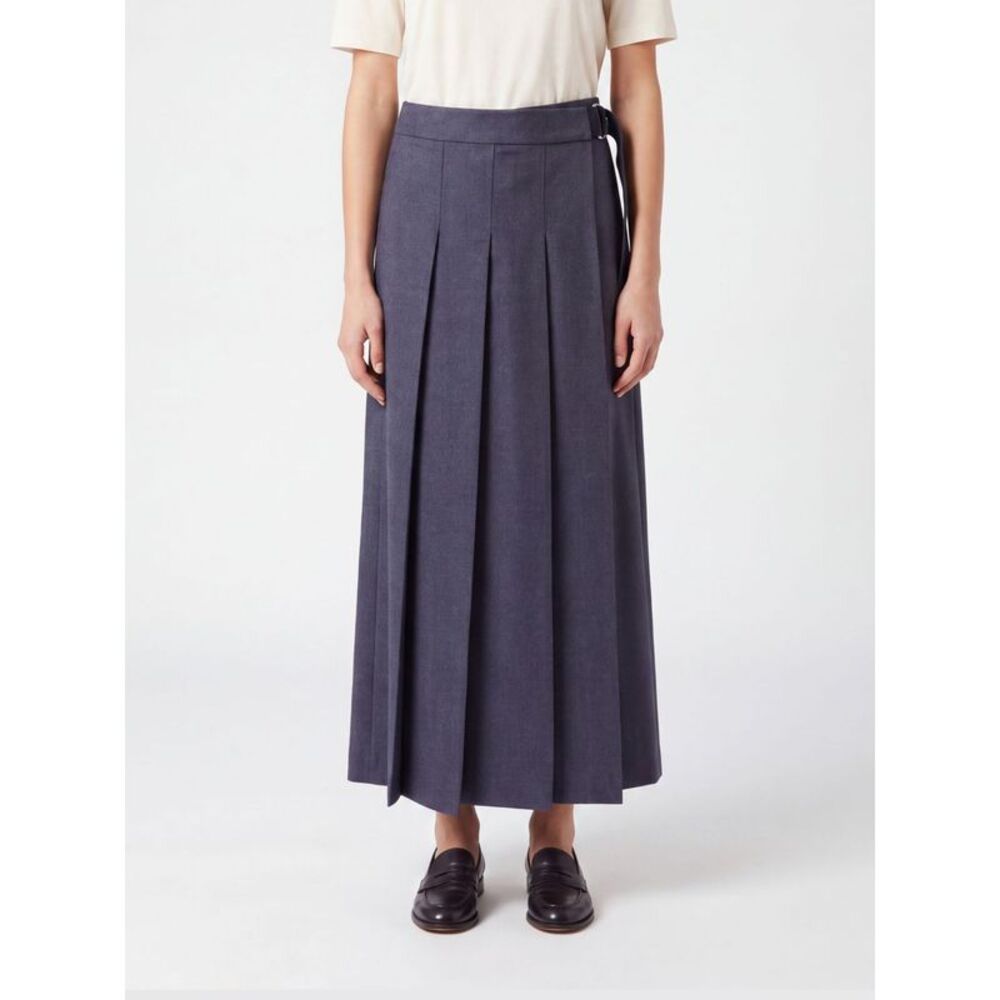 Parosh Women P.A.R.O.S.H. Ludy High-Waisted Pleated Wool-Blend Midi Wrap Skirt